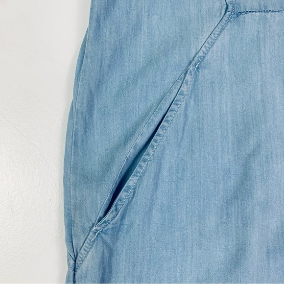 H&M Dress Womens Black & White Short Sleeve V-neck Size 8 Chambay Lightweight - Picture 8 of 16